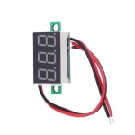 Digital Voltmeter with red LEDs, 3.5 - 30 V, black, 3-digit and 2-wire